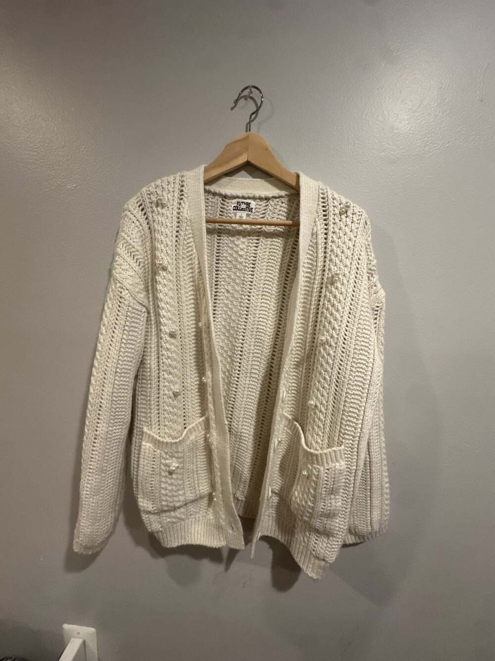Future Collective Embellished Cardigan Size S